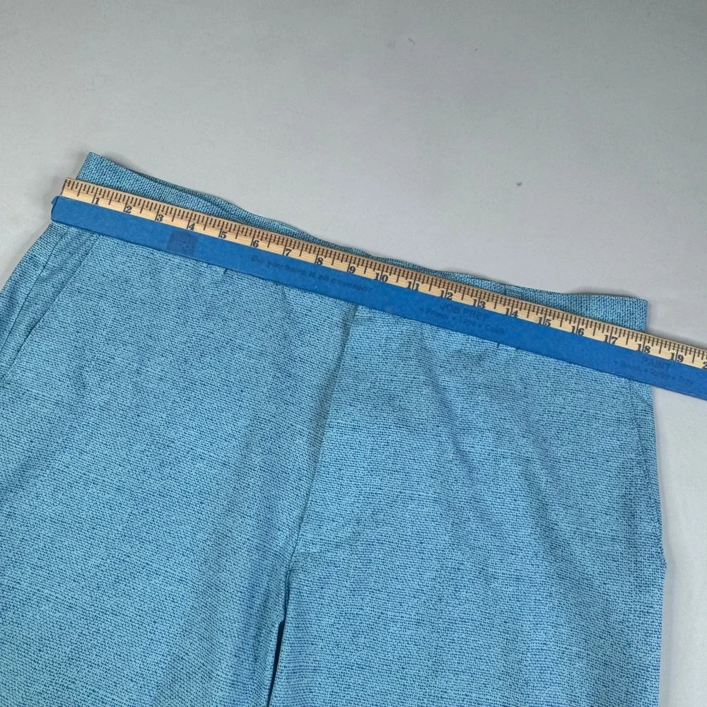 Peter Millar Crown Sport Golf Shorts Mens 36 Blue Performance Stretch Micro Dot